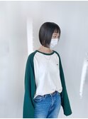 おんまゆ可愛いぷつっとボブ【吉祥寺】