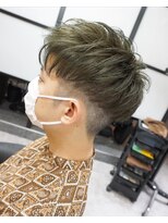 ヘアテリア リュウ 大塚(hair teria ryu)&nbsp;メンズショート/ツーブロック/オリーブベージュ