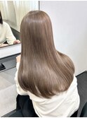 【髪質改善】スモーキーベージュ/艶髪/透明感/トリートメント