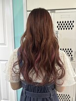 【ピンクブラウン×インナーカラーピンク】20代30代40代50代