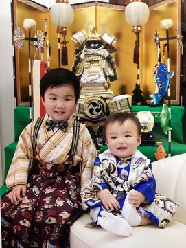 ミノル(MINORU) 七五三 五歳 着付けヘアメイク 着物レンタル 写真撮影♪