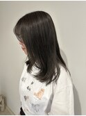 【ayari】ミディアムレイヤー×オリーブグレージュ