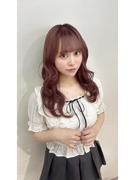 ユーフォリア 渋谷グランデ(Euphoria SHIBUYA GRANDE) ピンクベージュ　ピンクカラー　ダブルカラー　YUKI