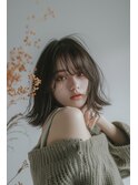くびれミディアム/顔まわり/レイヤーカット【lana hair 新宿】