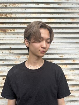 チャプター 問屋町(chapter) ニュアンスパーマカルマパーマセンターパートマッシュブリーチ