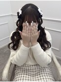 【ヘアメ】ふわふわハーフクラゲヘア*新井
