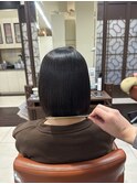 乾かすだけでまとまる艶ボブ♪ 着物/似合わせカット/白髪ぼかし