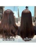 ストレートスタイル/艶髪/髪質改善/縮毛矯正/銀座/東銀座 