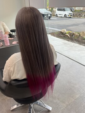 ガルボヘアー 桟橋店(garbo hair) ハイトーン　シルバー　ロング　トリートメント