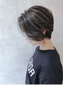 ショートボブミニウルフチェリーブラウン20代30代40代ハイライト