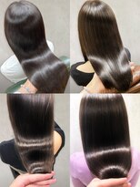 アース 明石店(EARTH) 30代40代髪質改善ココアブラウン艶感ストレート透明感赤み消し