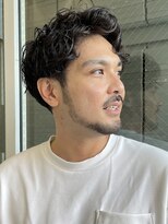 インセプション 銀座(INCEPTION)&nbsp;センターパート/スペインカールニュアンスパーマ/ダークアッシュ