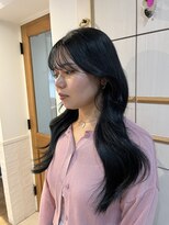 ネオリーブ チロル 横浜西口店(Neolive CiroL.)&nbsp;くびれヘア　レイヤーカット　ブルーブラック