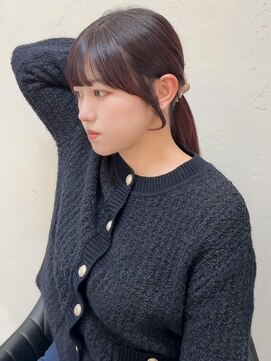 新宿韓国ヘア/前髪、盛れるおくれ毛、サイドバング