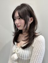 アンカーバイナチュラル(anchor by natural)&nbsp;韓国風/レイヤー/前髪カット/オリーブ/透明感/ハッシュカット