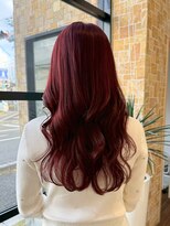 イーストハムアネーロ(EAST HAM anello)&nbsp;チェリーレッド/レイヤーカット/艶髪