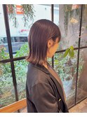 こなれ感抜群の切りっぱなしボブ