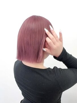 ロサ ファイブヘアー(Rosa..5Hair) ピンク切りっぱなしボブ★