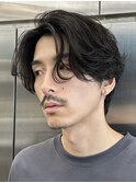 渋谷メンズパーマニュアンスパーマフェザーパーマセンターパート