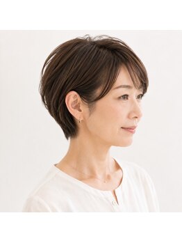 TSUMICA hair salon【ツミカヘアーサロン】【6/27NEW　OPEN（予定）】の写真/【6月NEWOPEN】360度どこから見ても美しい。骨格をきれいに魅せる圧倒的な似合わせ小顔ショートカット◎