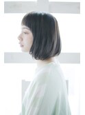 ボブ☆ショートバングが可愛いツヤボブ♪