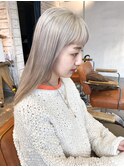 《高松快》ケアブリーチ2回×シルバーブロンド