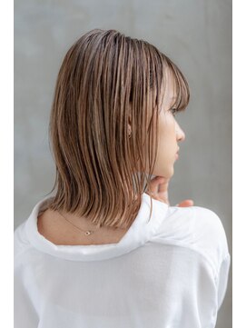 ハバナ 天神(HAVANA) 切りっぱなしボブ×ハイライトグラデーション×バレイヤージュ