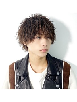 バージョン(Ver.) 束感 無造作 ツイストパーマ × マッシュウルフ ウルフ Ver. 柏