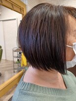 ヘア アンド フェイス みかん&nbsp;前下がり軽めボブ