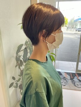 アース 鶴岡店(HAIR&MAKE EARTH) サイドバング×定番ショート
