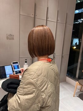 ガリカ 横浜(Gallica) 【後藤嵩広】大人かわいいぱっつんボブxナチュラルブラウン