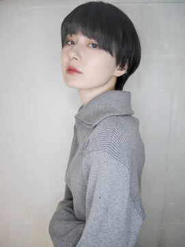 シュシュ(shushu) 黒髪マッシュウルフ/顔まわりカット【有海一生】ノンジアミン