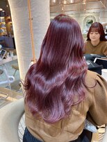 ロンド エスポワール 錦糸町(Lond espoir)&nbsp;黒髪レイヤーロンググレーベージュ前髪パーマ【韓国ヘア鈴木颯】