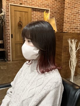 ヴィップルーム(viproom) 切りっぱなしボブ/エアリーロング/美髪/ピンクブラウン