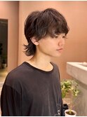 モード　マッシュ　ウルフ　スパイラルパーマ
