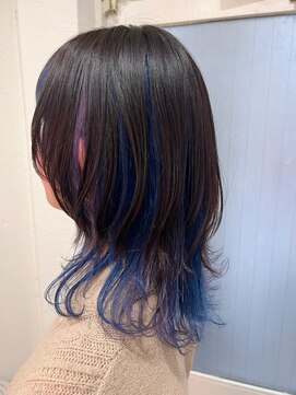 ナンバー ユアイロ 川崎(N° uairo) 丸型卵形レイヤーカットエアリーロング美髪ピンクブラウン川崎