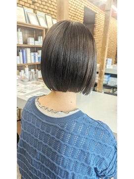 ブリスバイナチュラル(Bliss by Natural) 襟足ギリギリボブ/グレージュ/ショートボブ/小顔