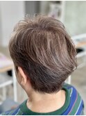 レディース白髪ぼかしグレージュ