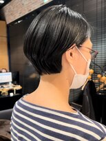 オーガニック アトリエ 大宮(organic+atelier)&nbsp;20代30代40代小顔ハンサムショートアッシュブルーブラック