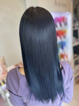 リレーション(Relation) 艶髪ネイビーカラー