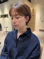 ダヴィン 中目黒(DaVin)&nbsp;【DaVin中目黒】マッシュショート 前髪 ミルクティーブラウン