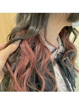 アッシュ 北千住店(Ash)&nbsp;【インナーカラー】ピンクベージュカラー