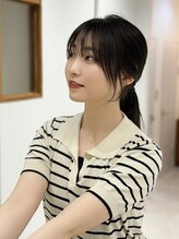 マレン(MAREN) 羽衣サイドバング/korean naturalblack