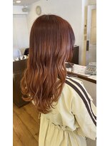 ヘアー ミュゼ 柱店(HAIR Musee) グラデーションカラー/オレンジ/ブラウン/ダブルカラー