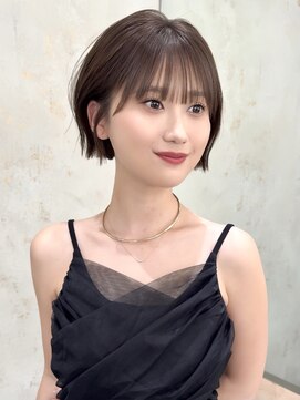 ロンドヴァリー 渋谷店(Lond vallee) あごらいんミニボブ×こっくりブラウン