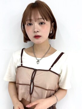 ヴェイン 渋谷(vain) ショートボブ 外ハネボブ 小顔カット 顔周りカット 韓国ヘア