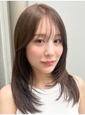 顔周りレイヤーフェイスレイヤー小顔レイヤー レイヤーカット