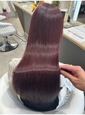 桑名ロングレイヤーカットハッシュカット透明感カラー重めロング