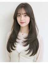 アッシュ 二子玉川店(Ash)&nbsp;大人可愛い × シースルーバングレイヤーロング