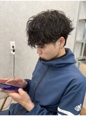 シャドウパーマ/波巻きパーマ/メンズマッシュ